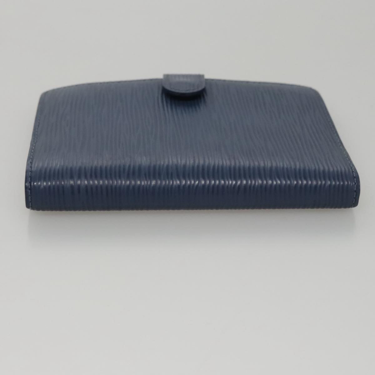 Louis Vuitton Agenda Pm Blue Leather Wallet (Pre-Owned)
