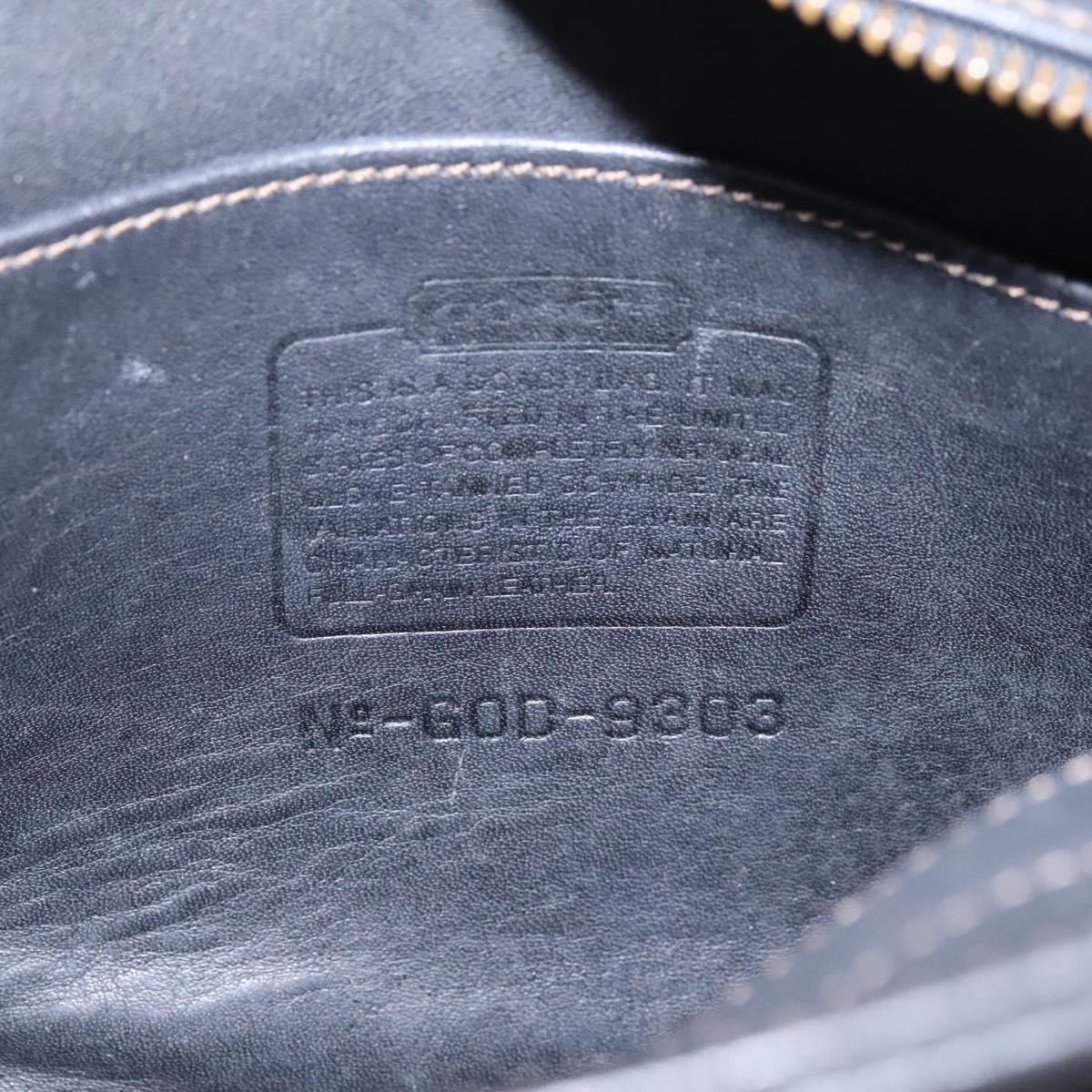 Coach Black Leather Handbag (Pre-Owned)