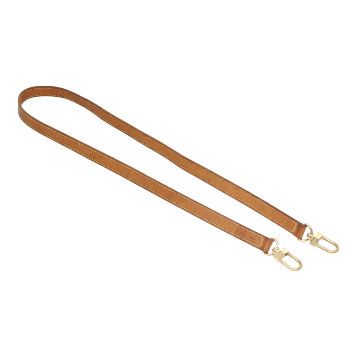 Louis Vuitton Shoulder Strap Beige Leather Bag Jewelry (Pre-Owned)