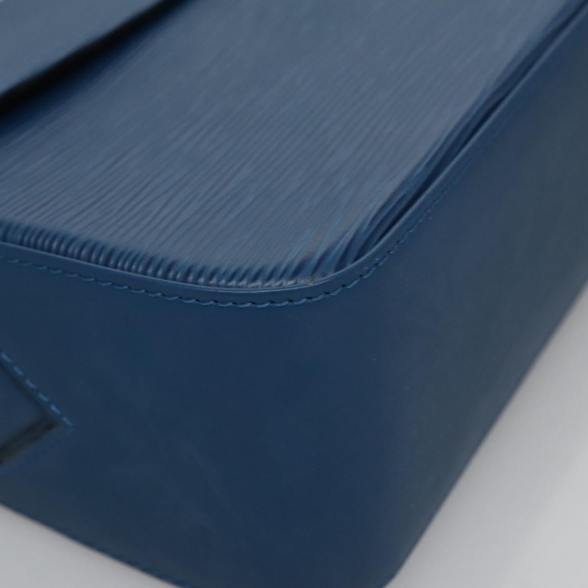 Louis Vuitton Grenelle Blue Leather Shoulder Bag (Pre-Owned)