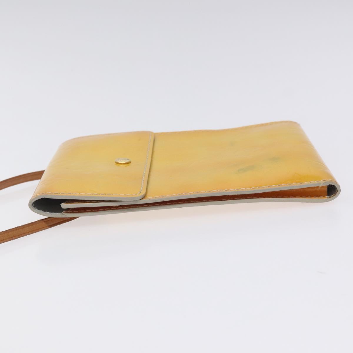Louis Vuitton Kenmare Yellow Patent Leather Clutch Bag (Pre-Owned)