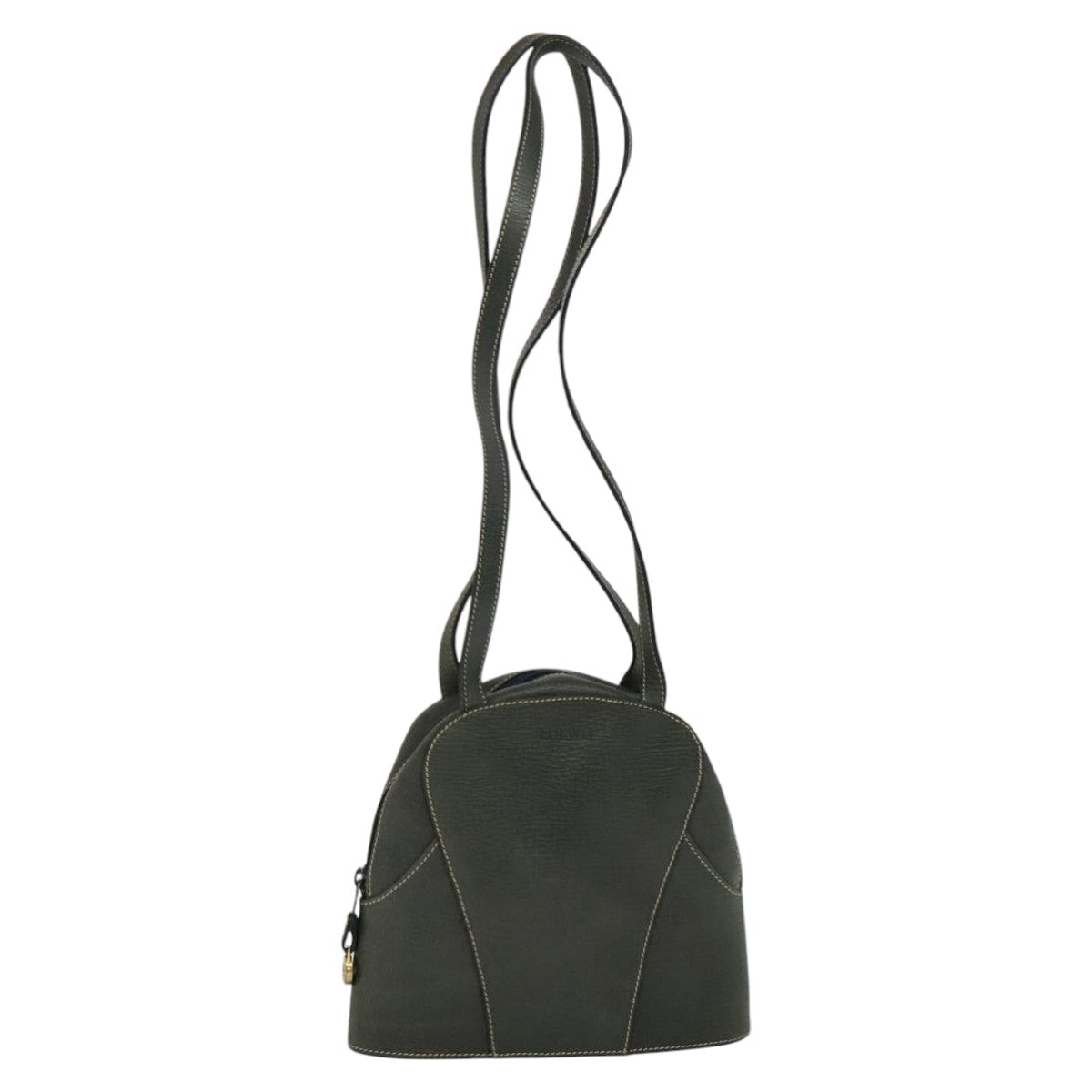 Loewe Khaki Leather Shoulder Bag (Pre-Owned)