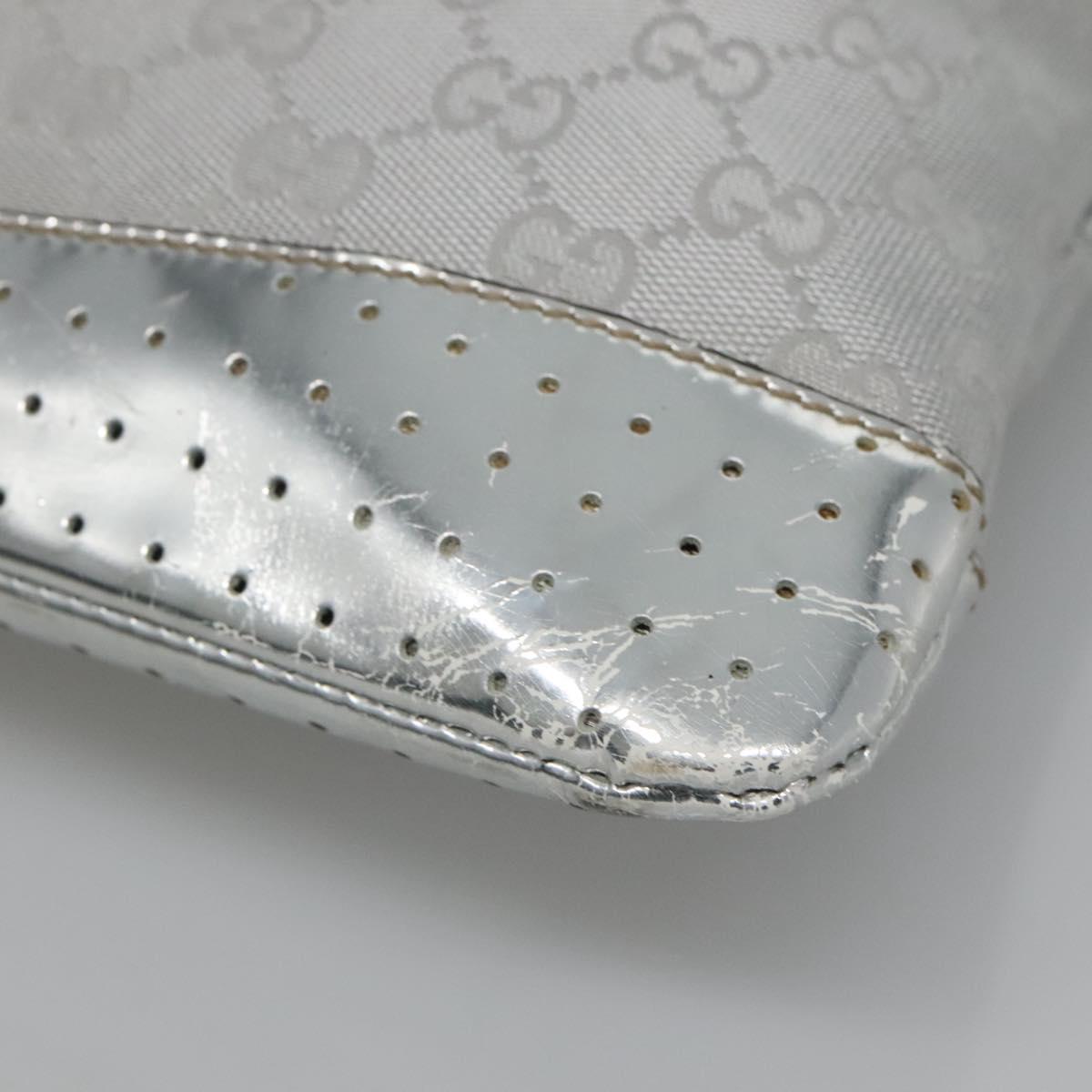 Gucci Gg Canvas Grey Canvas Shoulder Bag (Pre-Owned)