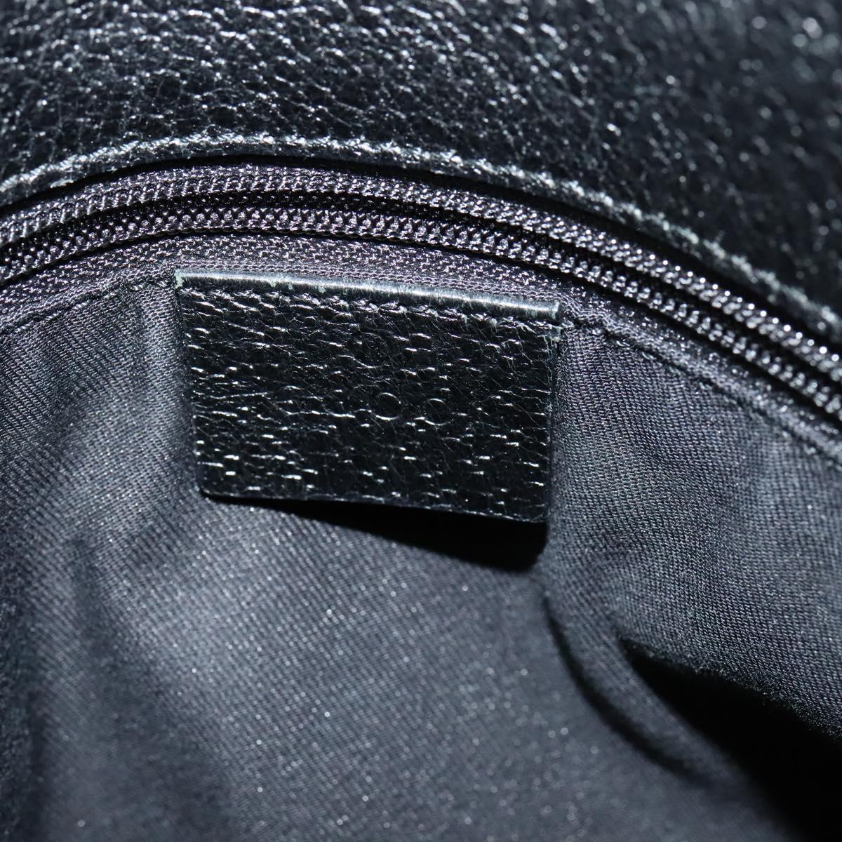 Gucci Gg Canvas Black Canvas Shoulder Bag (Pre-Owned)