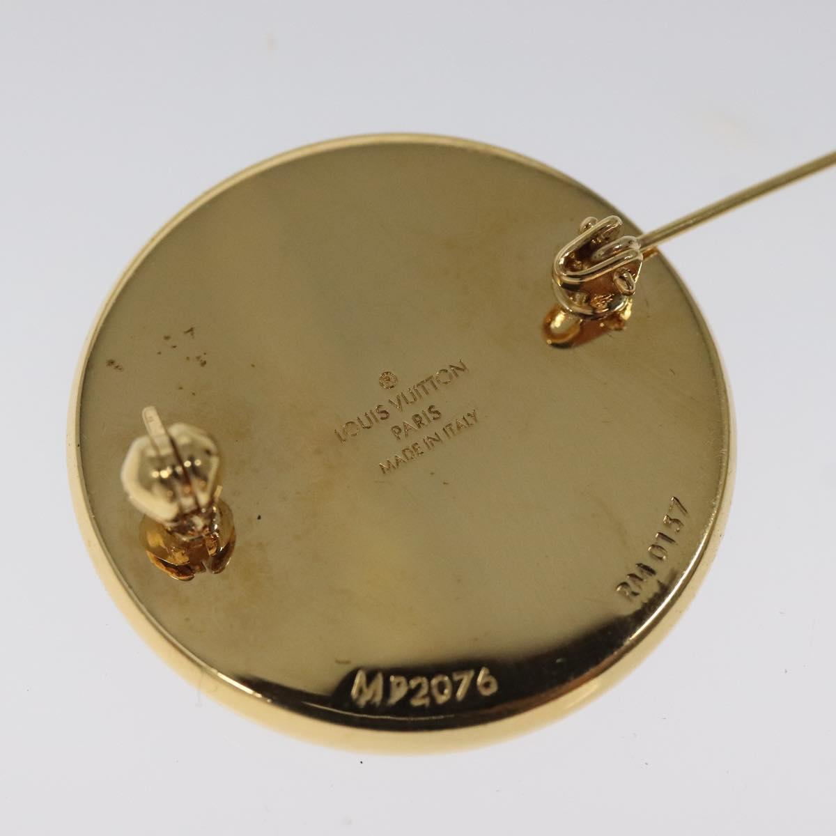 Louis Vuitton Gold Gold Plated Brooch Jewelry (Pre-Owned)