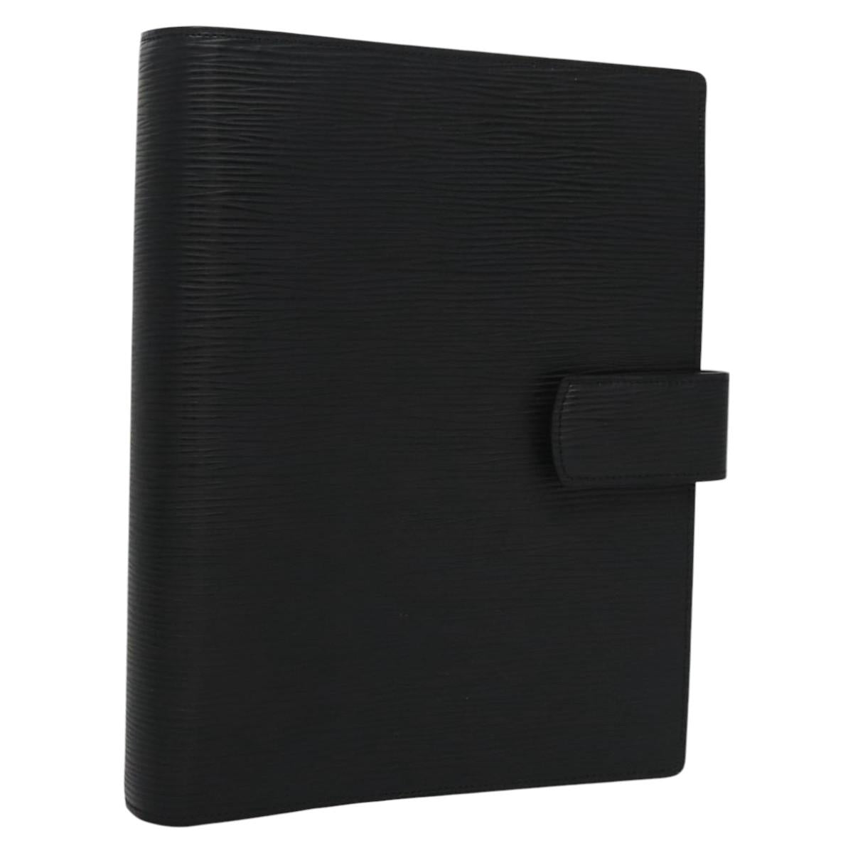 Louis Vuitton Agenda Cover Black Leather Wallet (Pre-Owned)