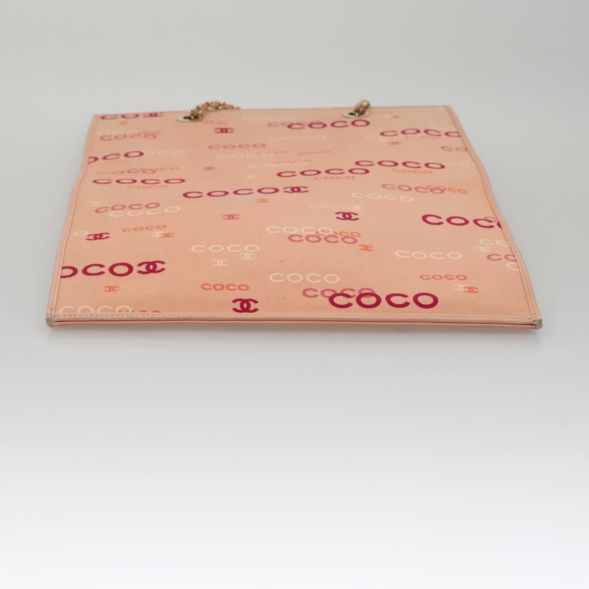 Chanel Coco Mark Pink Canvas Tote Bag (Pre-Owned)