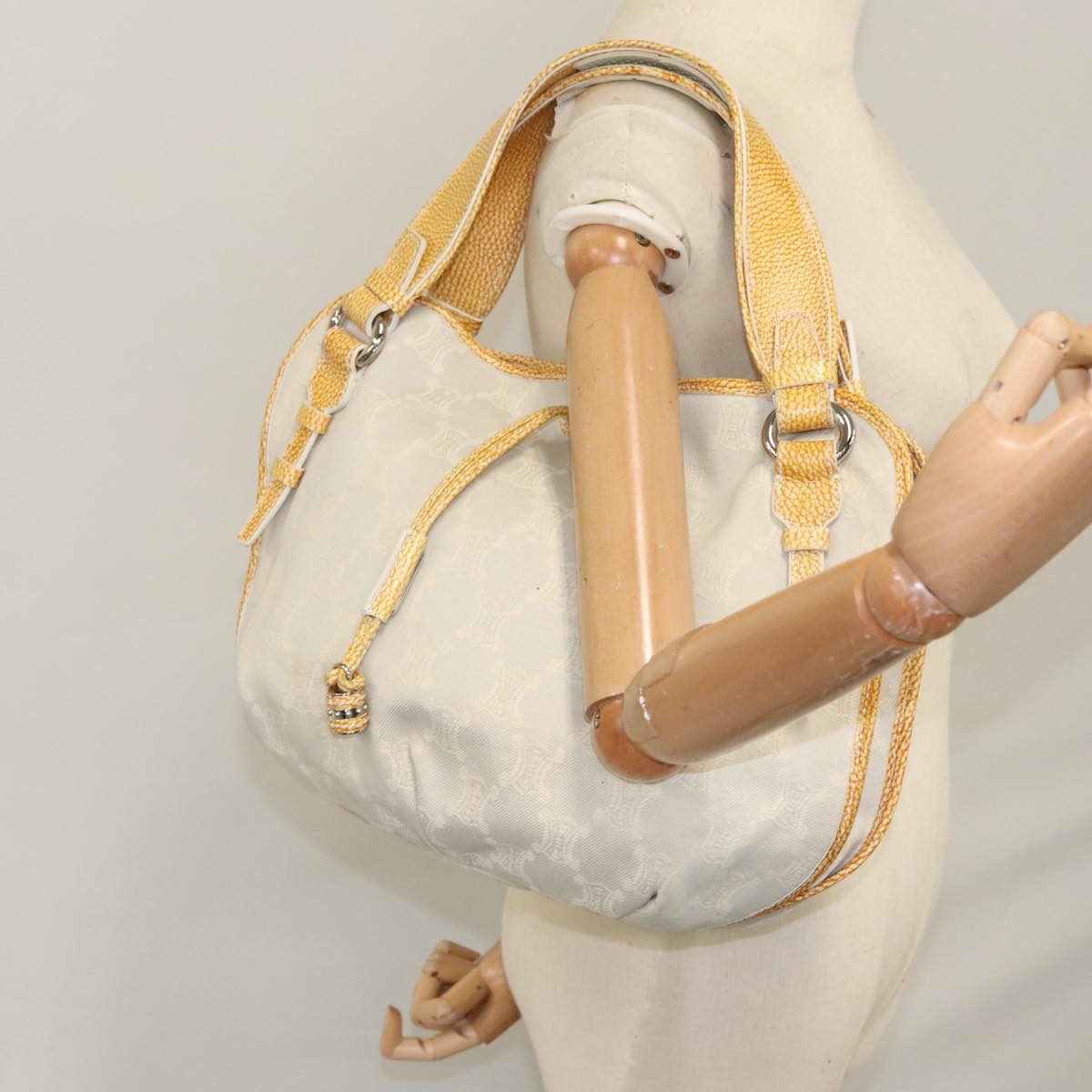 Céline Bittersweet Grey Canvas Handbag (Pre-Owned)