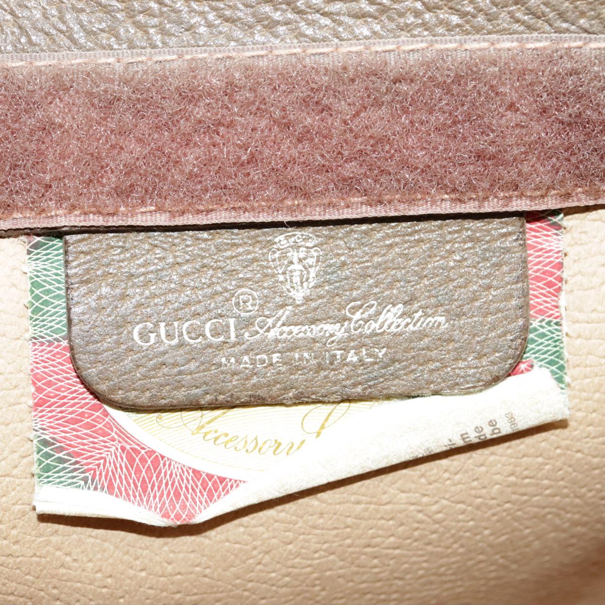 Gucci Ophidia Beige Canvas Clutch Bag (Pre-Owned)