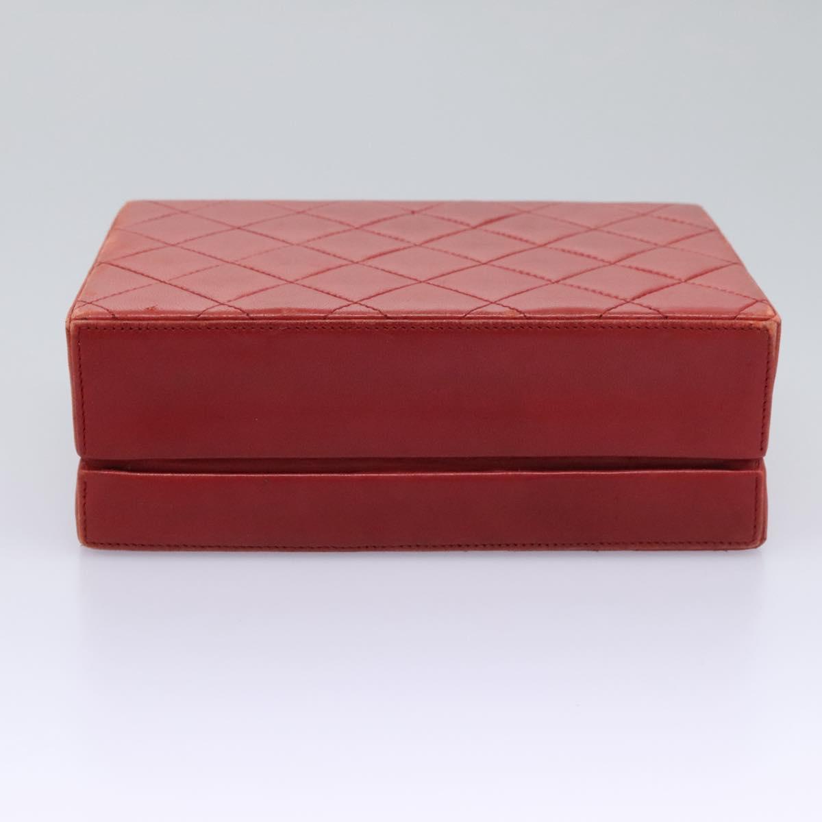 Chanel Cc Red Leather Handbag (Pre-Owned)