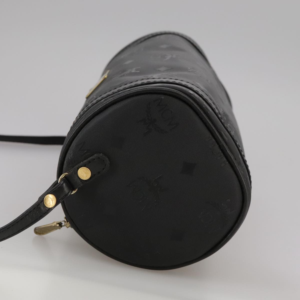 MCM Visetos Black Canvas Shoulder Bag (Pre-Owned)
