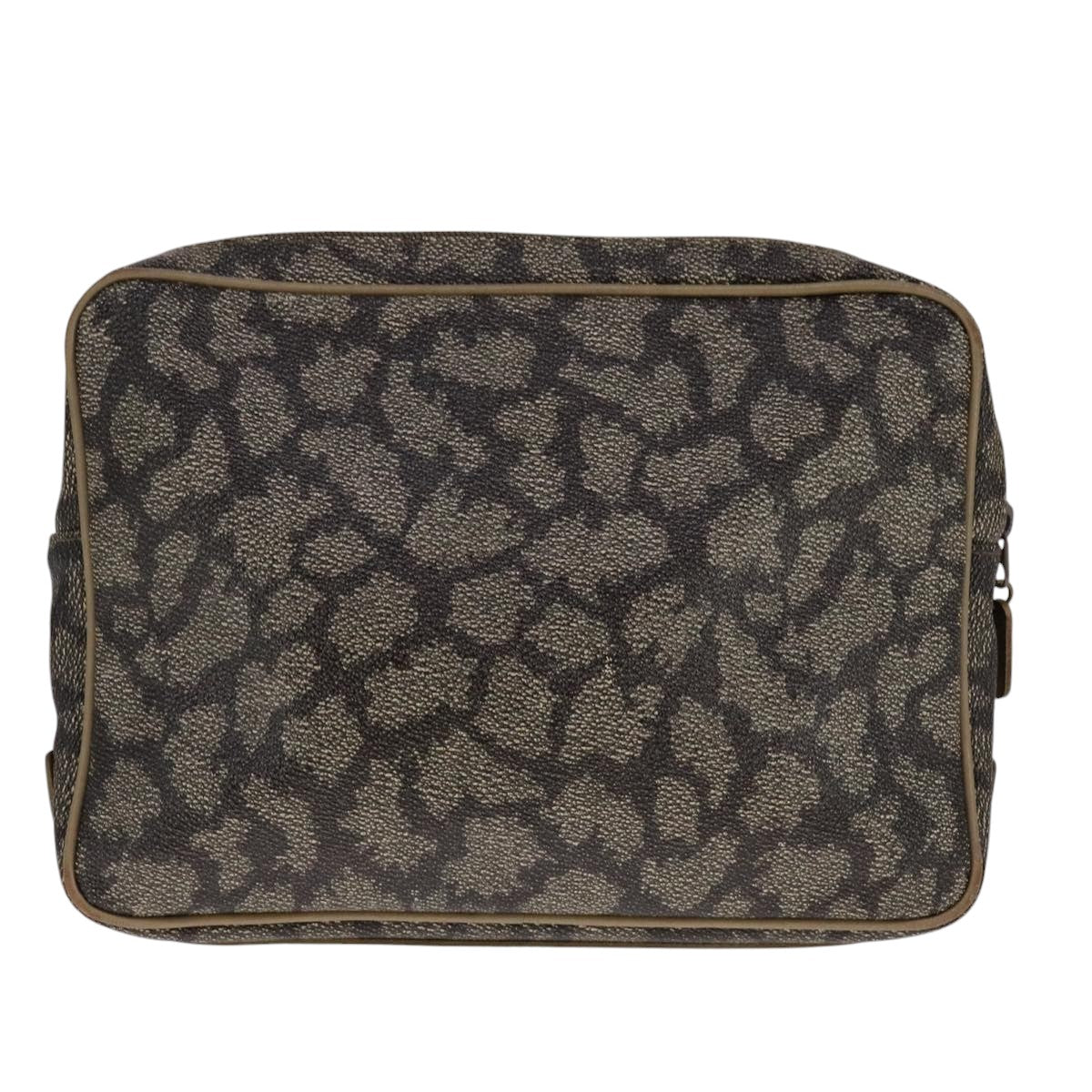 Yves Saint Laurent Grey Canvas Clutch Bag (Pre-Owned)