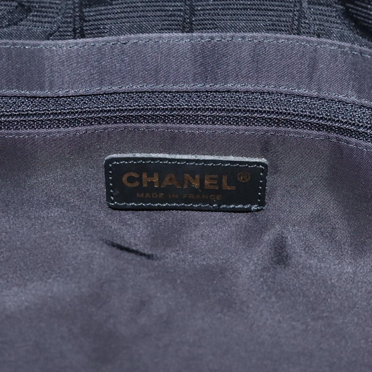 Chanel Travel Line Black Synthetic Tote Bag (Pre-Owned)