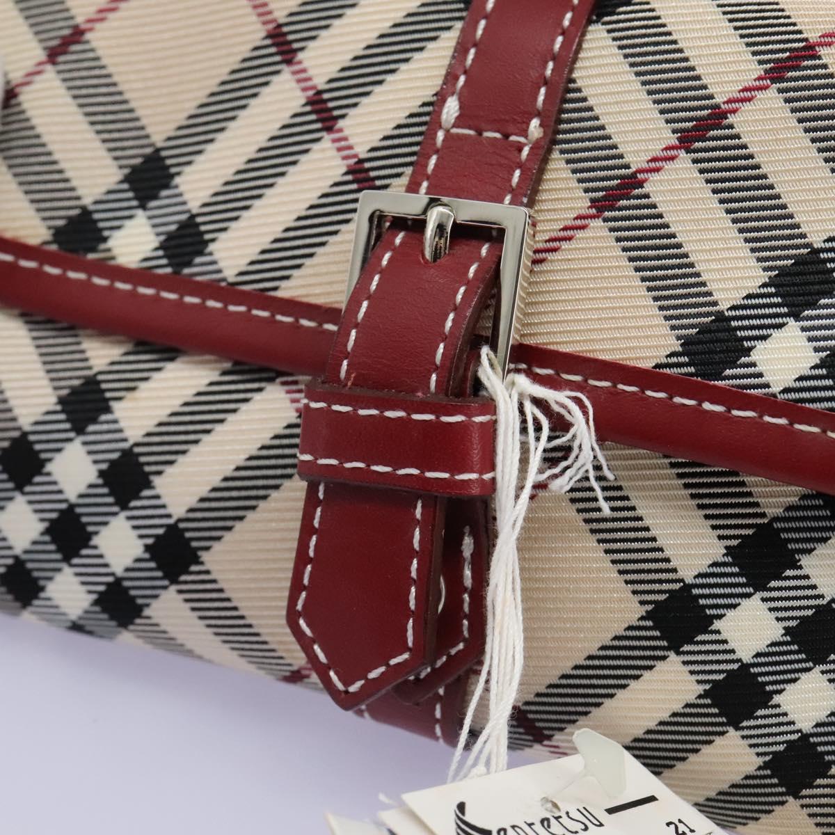 Burberry Blue Label Beige Canvas Shoulder Bag (Pre-Owned)