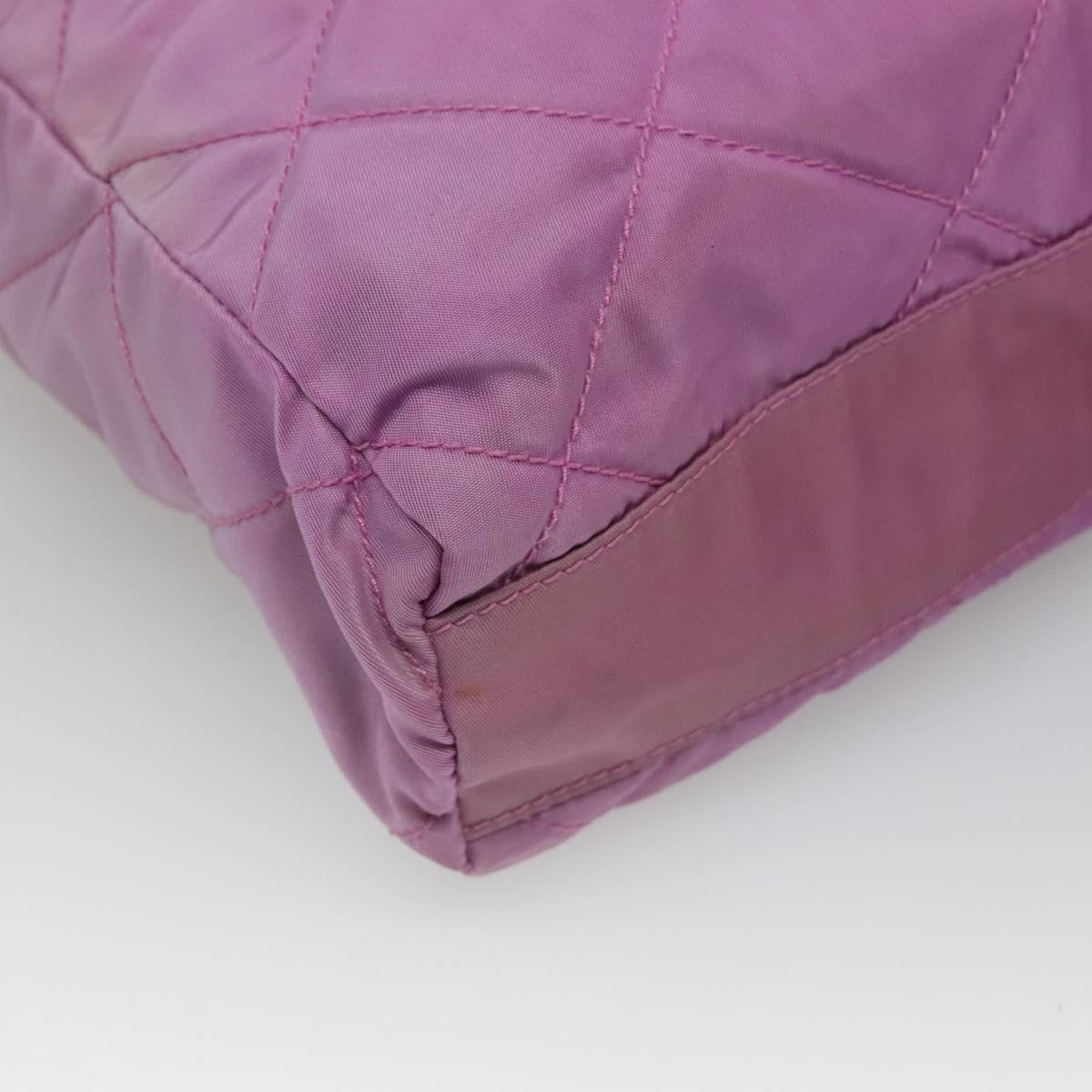 Prada Tessuto Purple Synthetic Shoulder Bag (Pre-Owned)