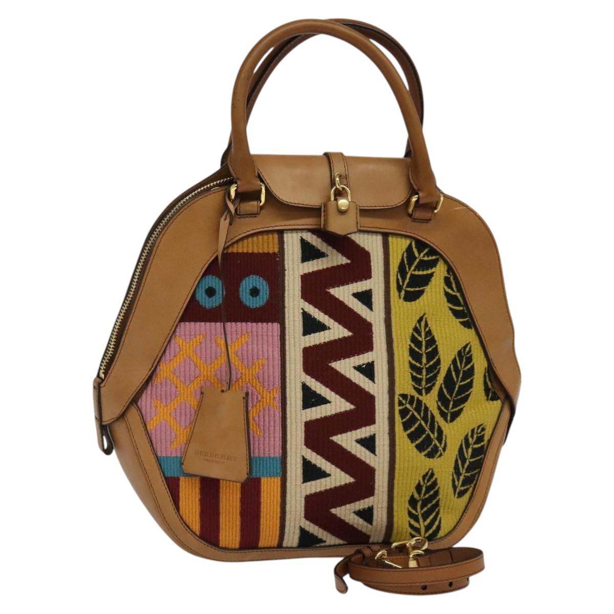 Burberry Prorsum Multicolour Canvas Handbag (Pre-Owned)