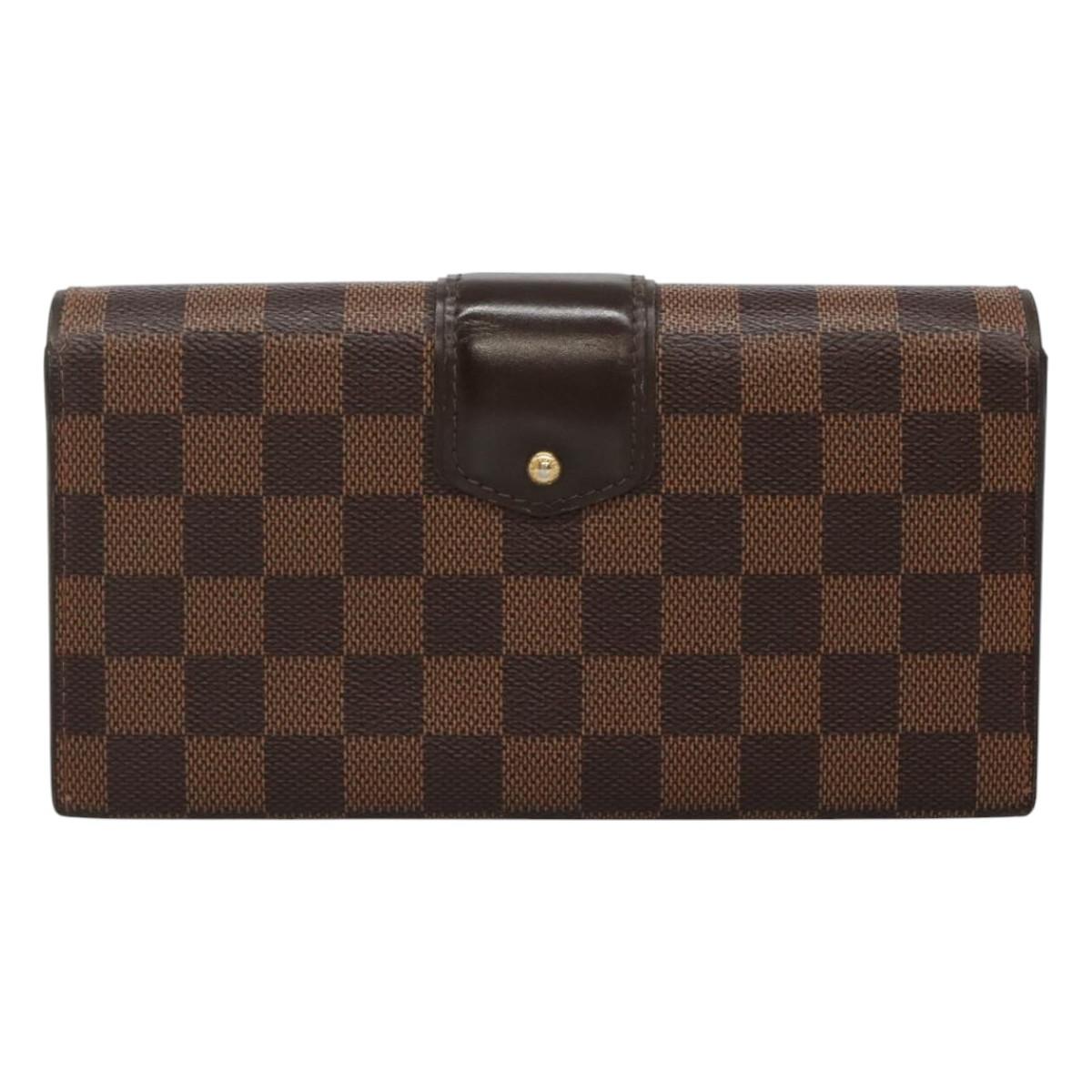 Louis Vuitton Sistina Brown Canvas Wallet (Pre-Owned)