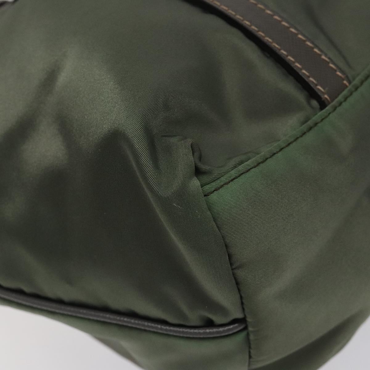 Prada Tessuto Khaki Nylon Tote Bag (Pre-Owned)