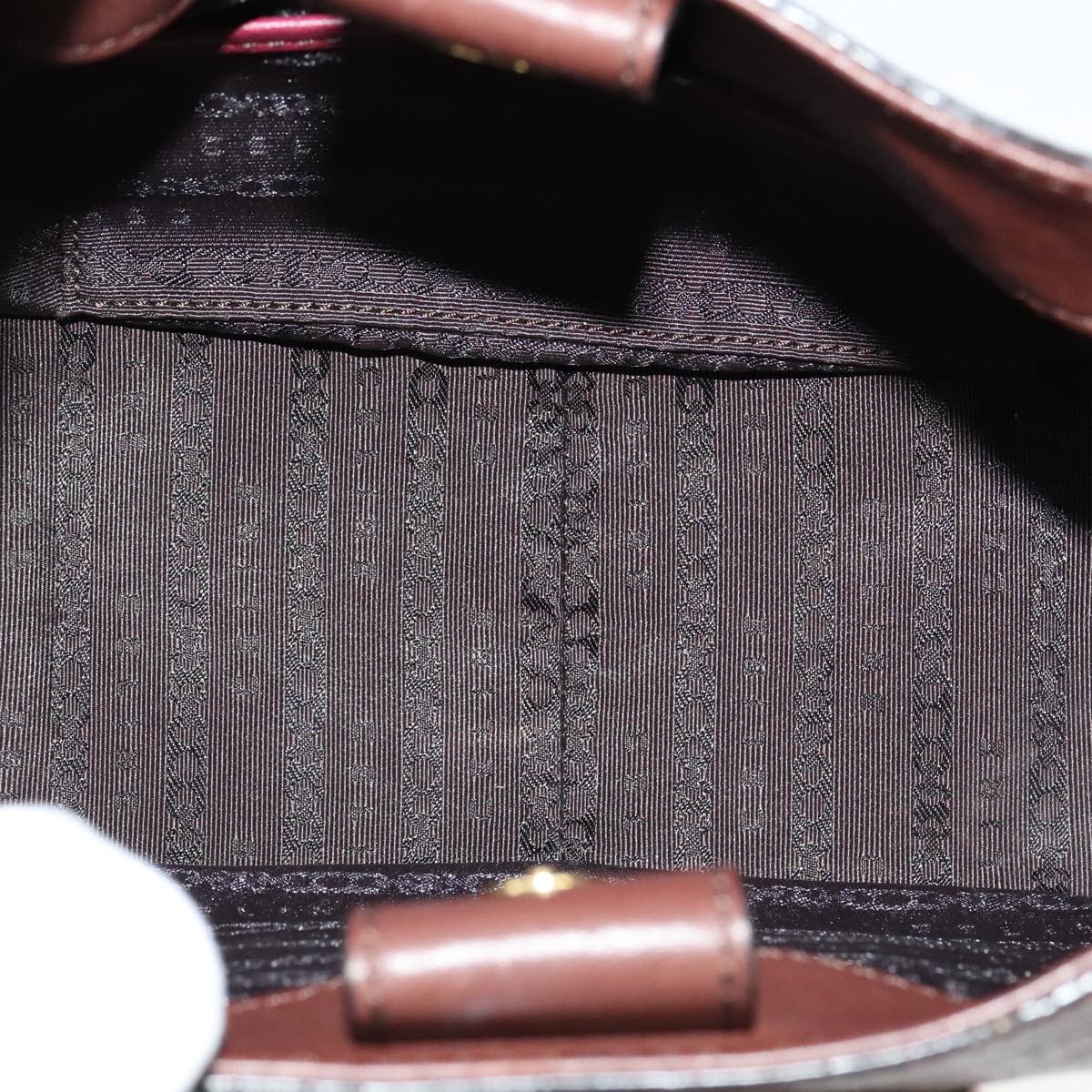 Céline Burgundy Tweed Shoulder Bag (Pre-Owned)