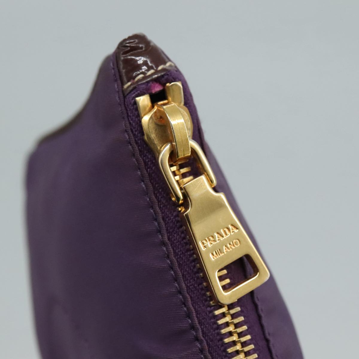 Prada Purple Synthetic Clutch Bag (Pre-Owned)