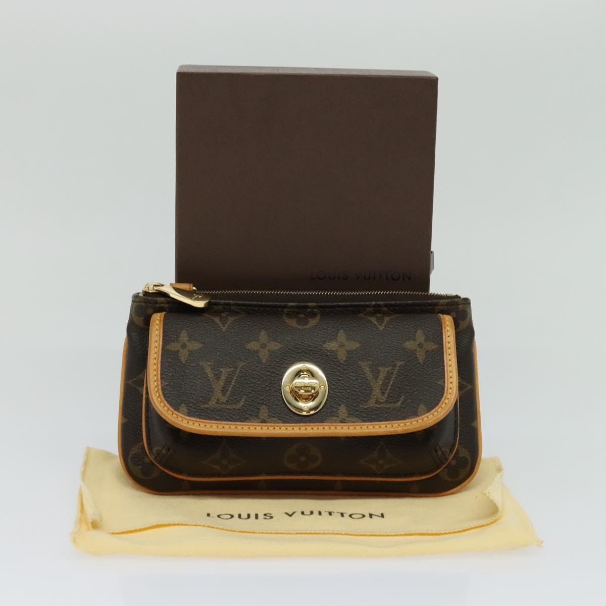 Louis Vuitton Tikal Brown Canvas Clutch Bag (Pre-Owned)