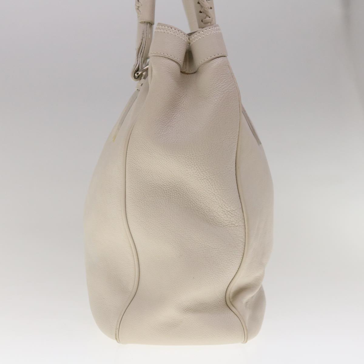 Dior White Leather Tote Bag (Pre-Owned)