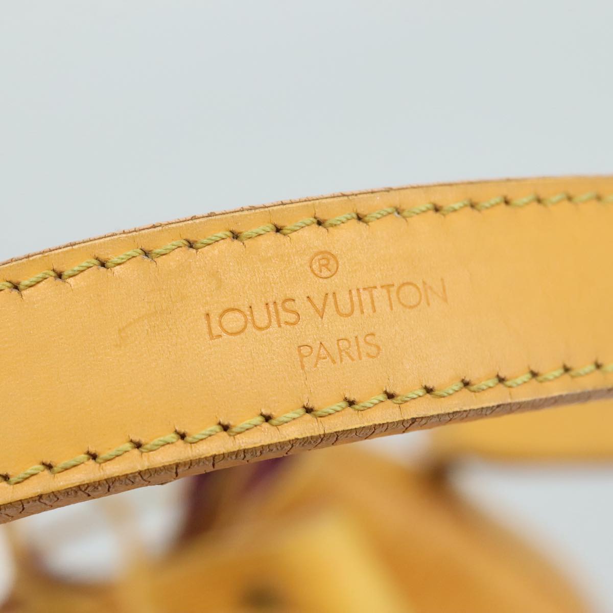 Louis Vuitton Noé Pm Yellow Leather Shoulder Bag (Pre-Owned)