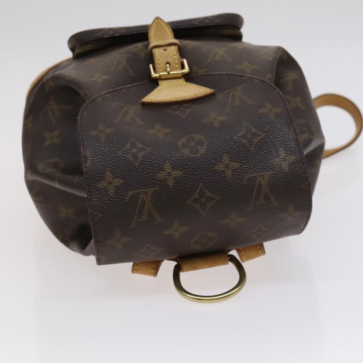 Louis Vuitton Montsouris Mm Brown Canvas Backpack Bag (Pre-Owned)