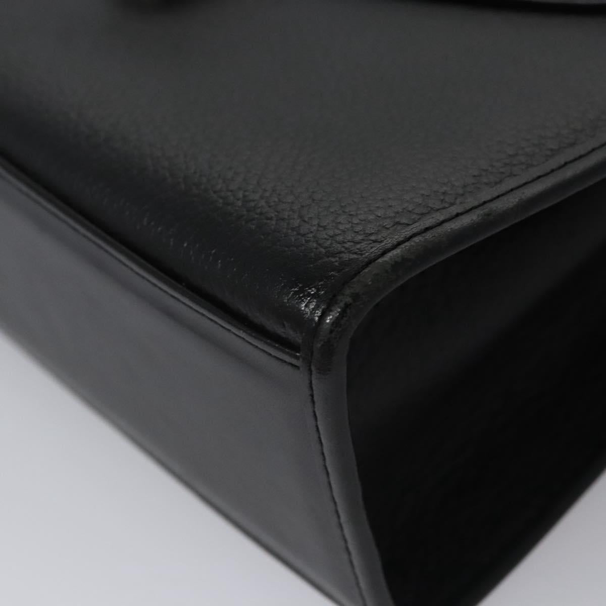 Burberry Black Leather Handbag (Pre-Owned)