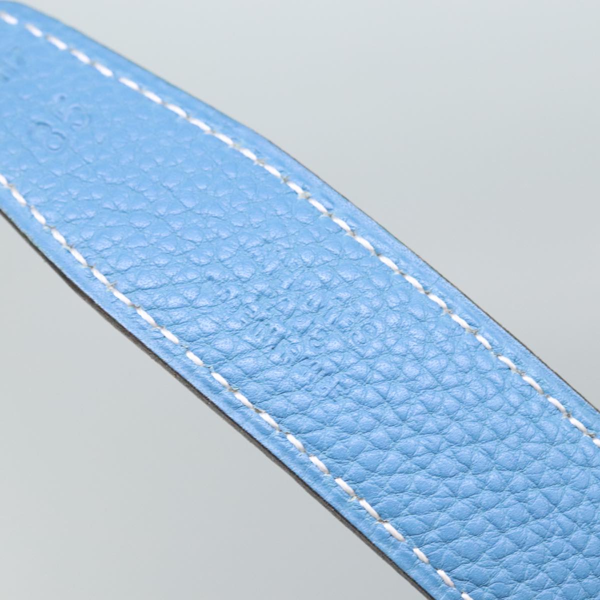 Hermès Constance Blue Leather Belt (Pre-Owned)