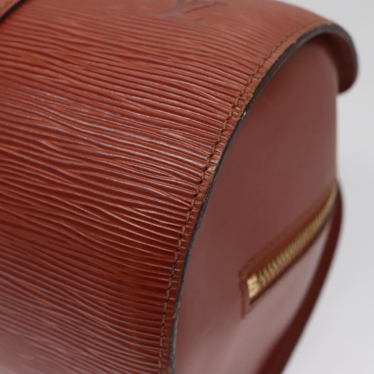Louis Vuitton Soufflot Brown Leather Handbag (Pre-Owned)