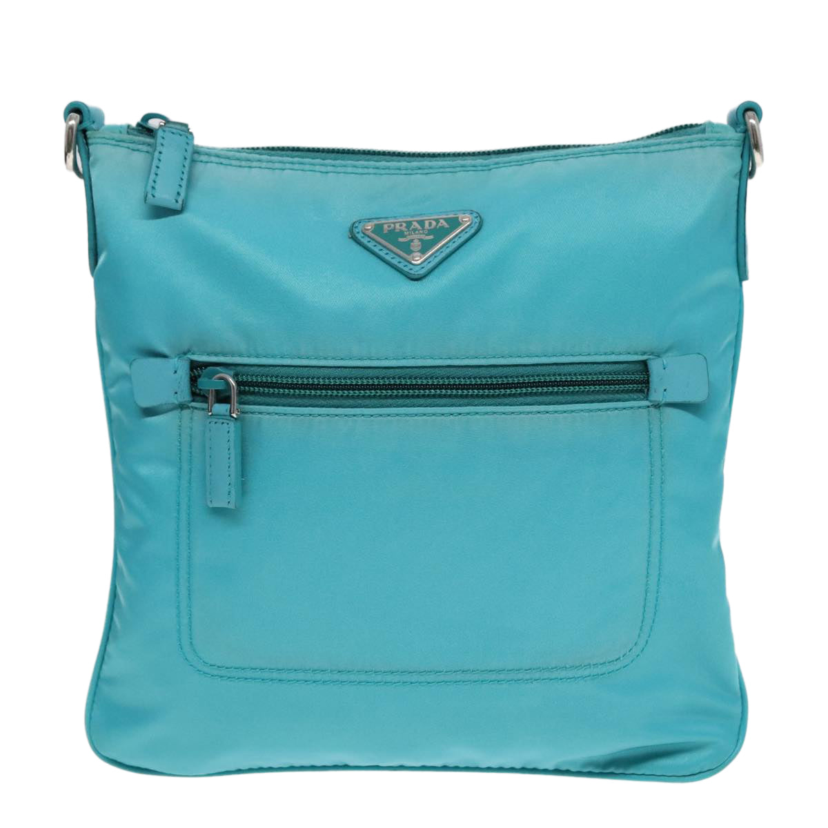 Prada Blue Synthetic Shoulder Bag (Pre-Owned)