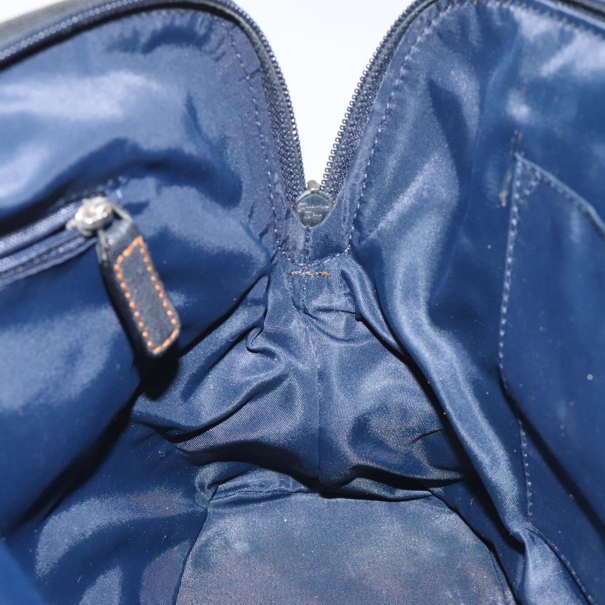 Dior Trotter Navy Canvas Handbag (Pre-Owned)