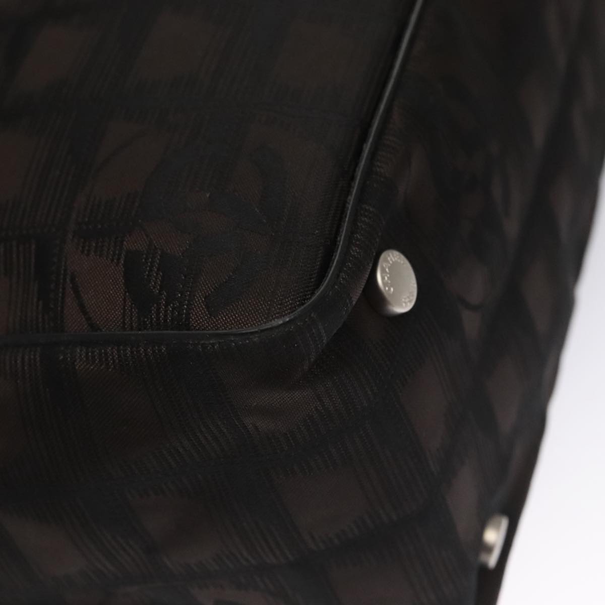 Chanel Travel Line Brown Synthetic Tote Bag (Pre-Owned)