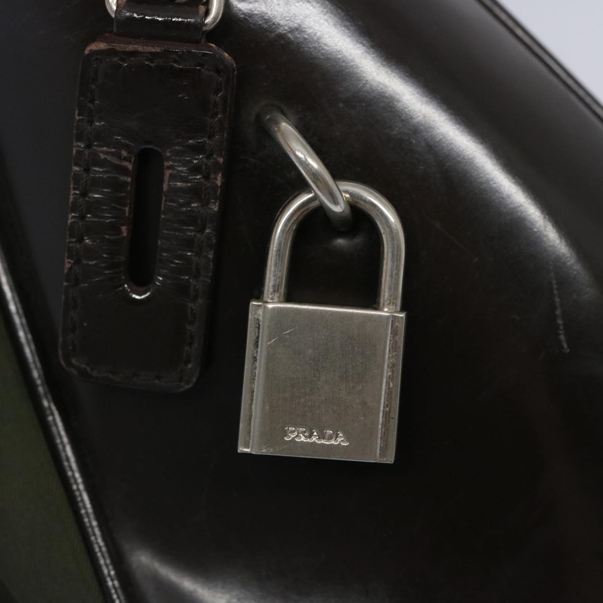 Prada Green Synthetic Tote Bag (Pre-Owned)