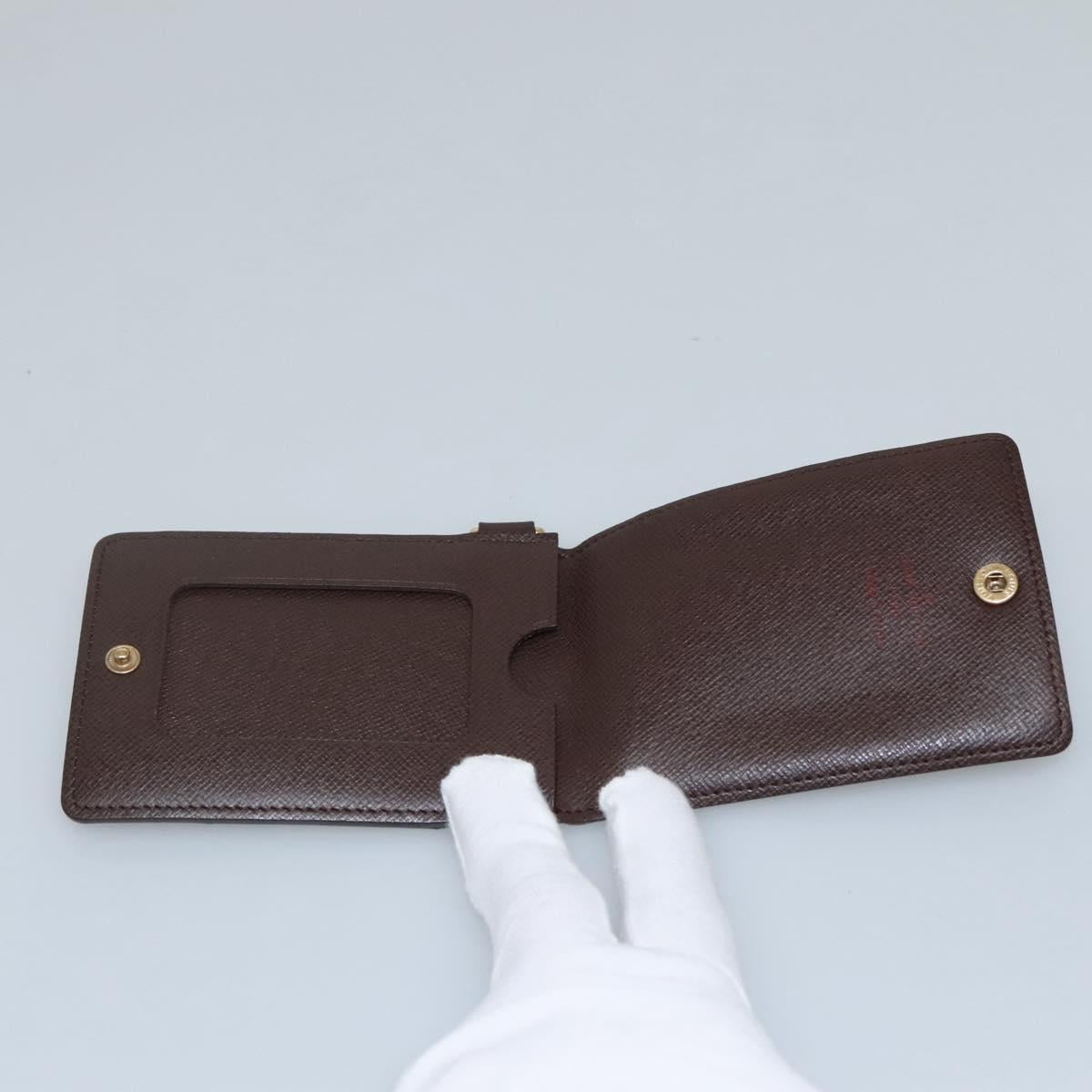 Louis Vuitton Card Case Brown Canvas Wallet (Pre-Owned)