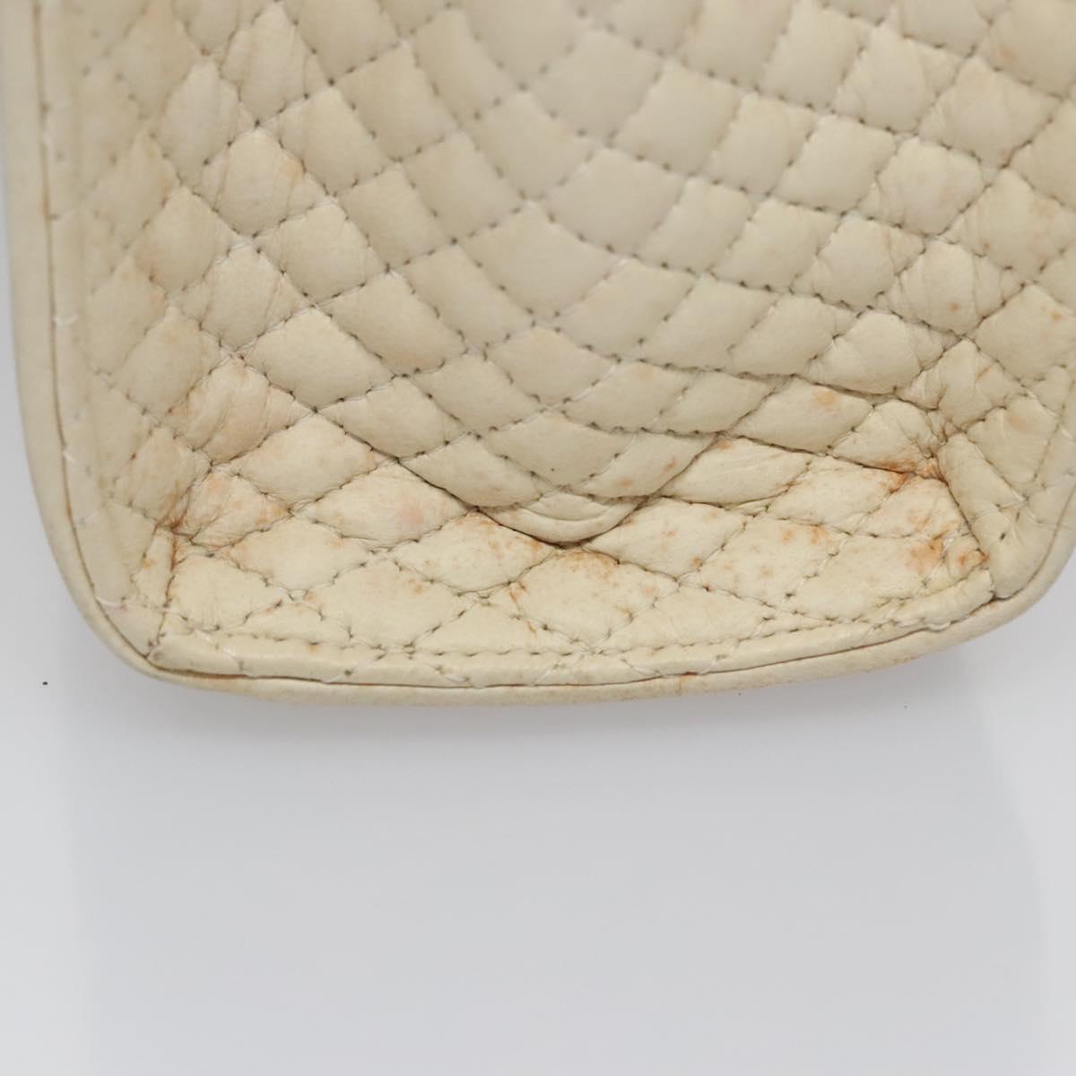 Bally White Leather Handbag (Pre-Owned)