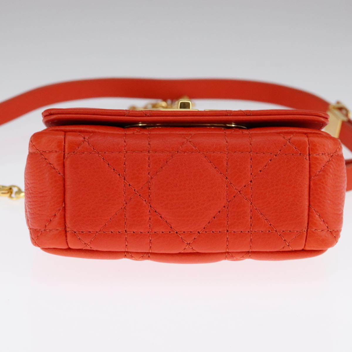 Dior Orange Leather Shoulder Bag (Pre-Owned)