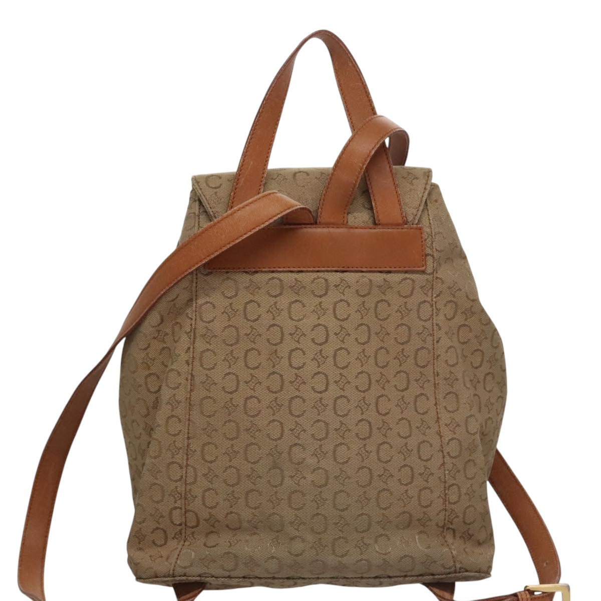 Céline Macadam Beige Canvas Backpack Bag (Pre-Owned)
