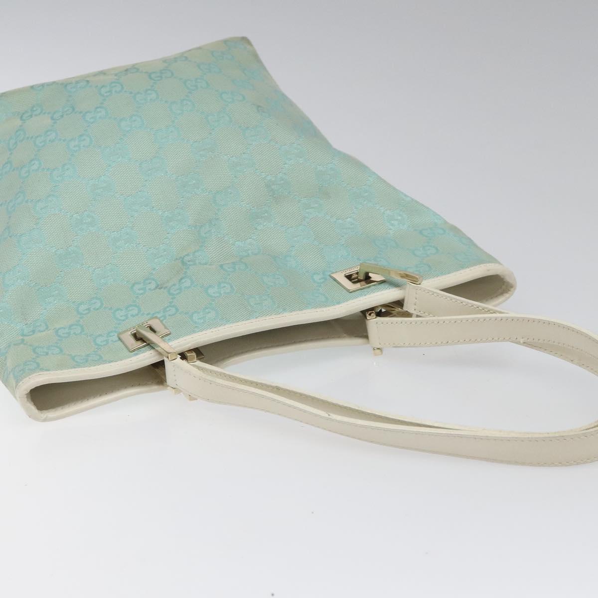 Gucci Gg Canvas Blue Canvas Tote Bag (Pre-Owned)