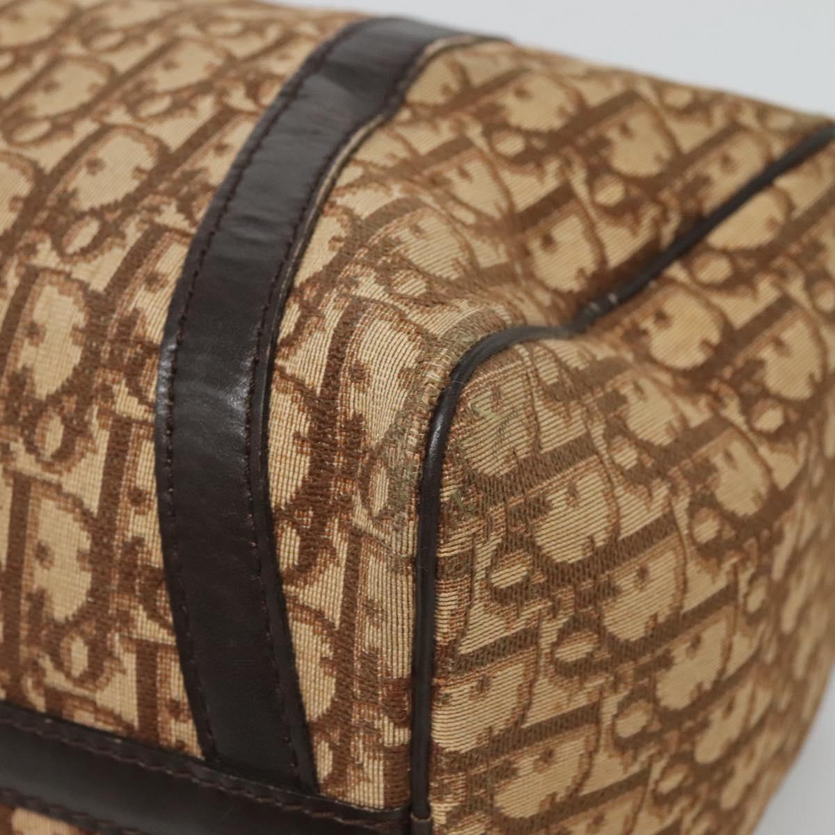 Dior Trotter Brown Canvas Travel Bag (Pre-Owned)