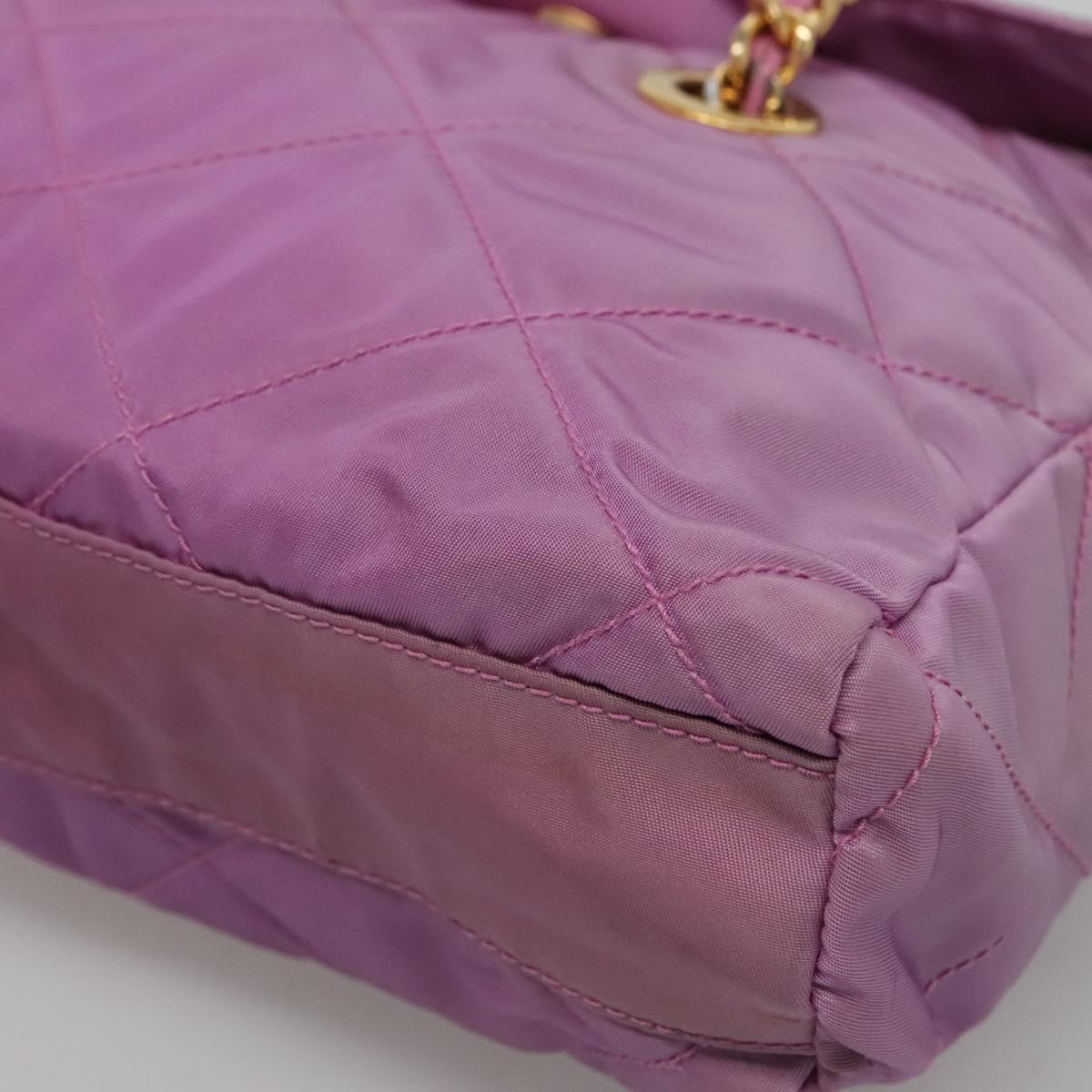 Prada Tessuto Purple Synthetic Shoulder Bag (Pre-Owned)