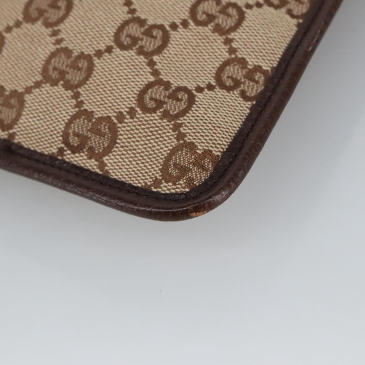 Gucci Gg Supreme Beige Canvas Shoulder Bag (Pre-Owned)