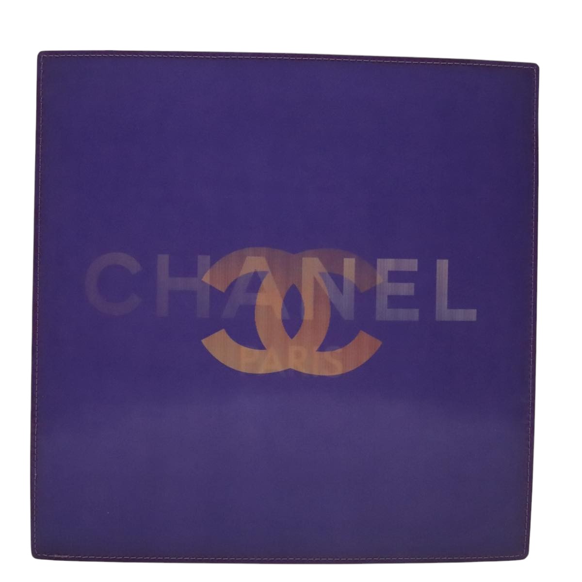Chanel Coco Mark Purple Vinyl Tote Bag (Pre-Owned)