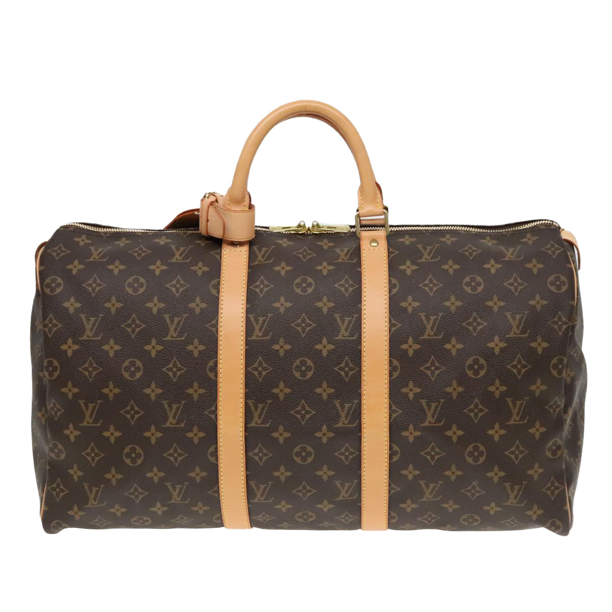 Louis Vuitton Keepall 50 Brown Canvas Travel Bag (Pre-Owned)