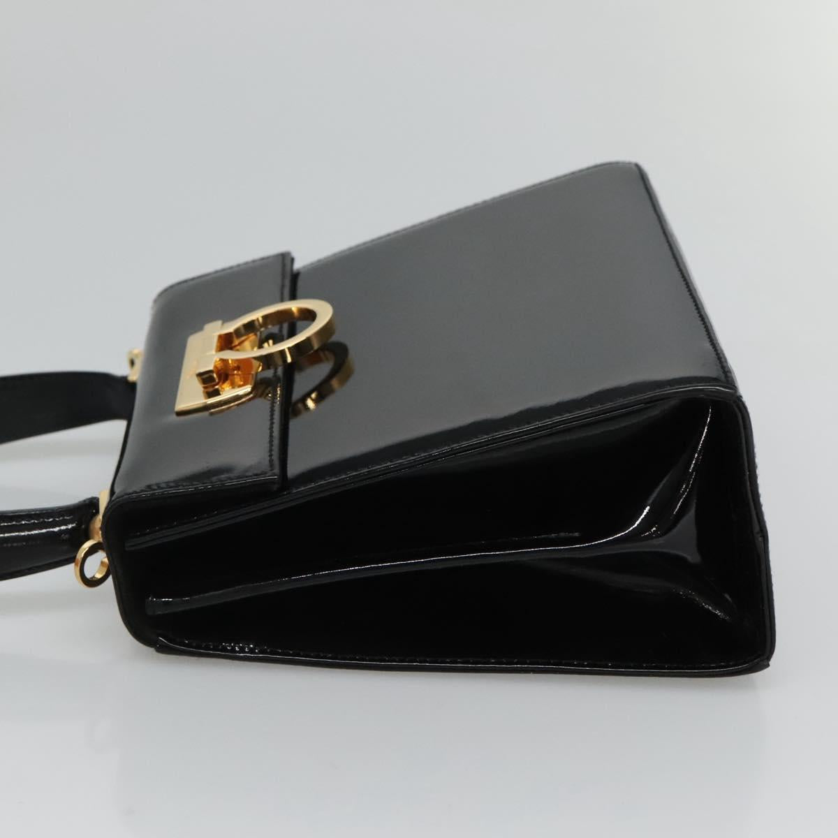 Salvatore Ferragamo Gancini Black Ceramic Handbag (Pre-Owned)