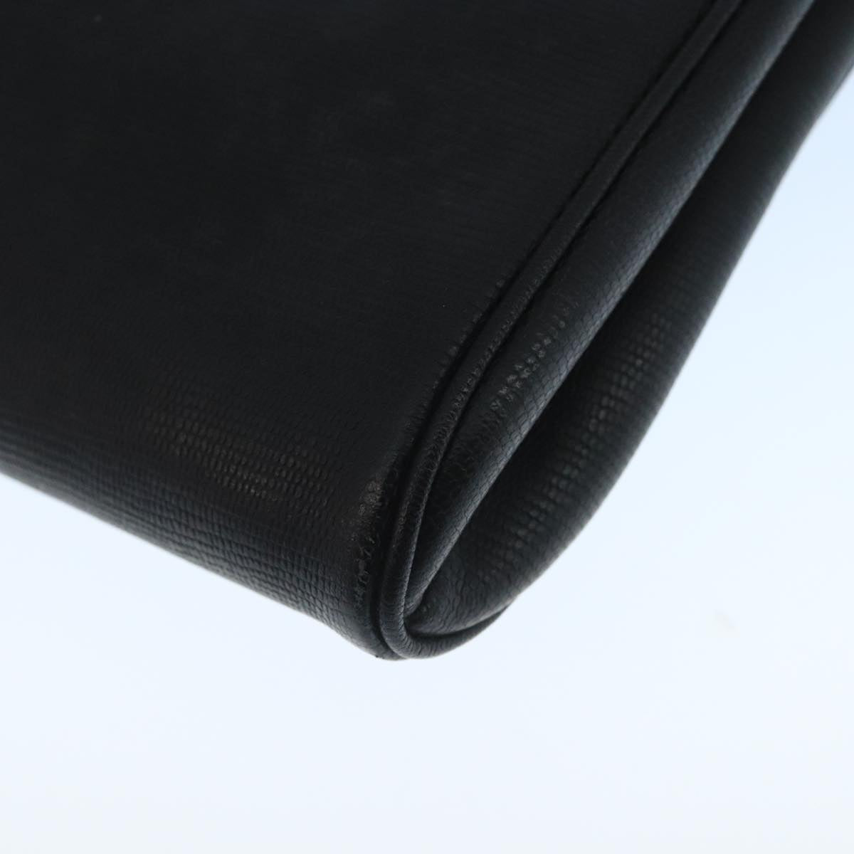 Céline Logo Du Cercle Black Leather Shoulder Bag (Pre-Owned)