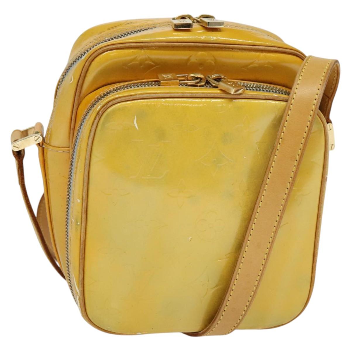Louis Vuitton Wooster Yellow Patent Leather Shoulder Bag (Pre-Owned)