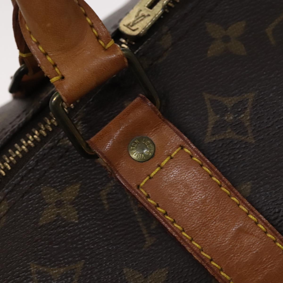 Louis Vuitton Keepall 55 Brown Canvas Travel Bag (Pre-Owned)