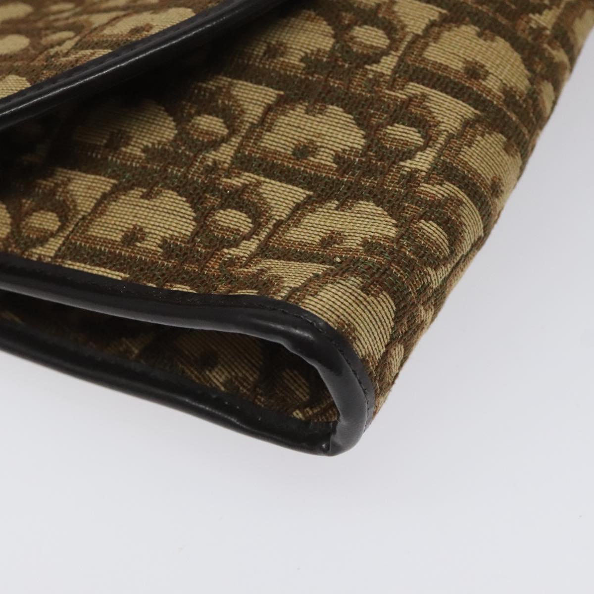 Dior Trotter Brown Canvas Shoulder Bag (Pre-Owned)